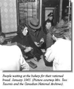 waiting for rationed bread
